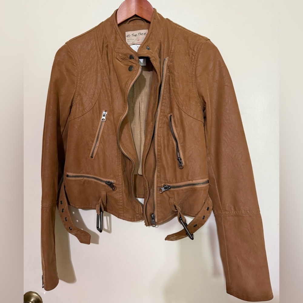 Free People Fenix Vegan Moto Jacket